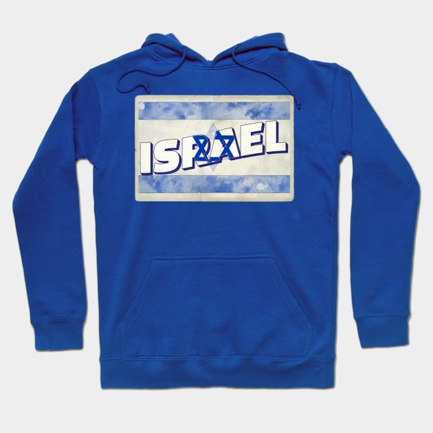 Israel Vintage style retro souvenir Hoodie by DesignerPropo